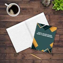 幾何学模様の信仰の感動的引用文 ノートブック