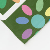 幾何学模様の庭の花 フリースブランケット (角)