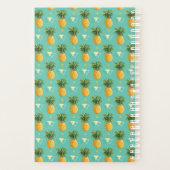 幾何学模様の明るいパイナップル プランナー手帳 (裏面)