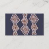 幾何学模様の水彩模様の名刺デザイン 名刺 (裏面)