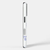 幾何学模様の生命の樹 セレスチャルブルーラインアート Case-Mate iPhoneケース (裏面 / 右)