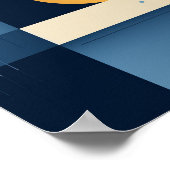 幾何学模様の背景ポスター ポスター (角)