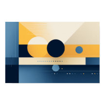 幾何学模様の背景ポスター