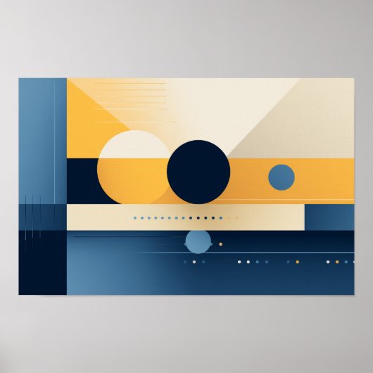 幾何学模様の背景ポスター ポスター (正面)