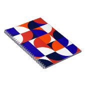 幾何学模様の背景。モダンと鮮やかcom ノートブック (右側)