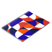 幾何学模様の背景。モダンと鮮やかcom ノートブック (左側)