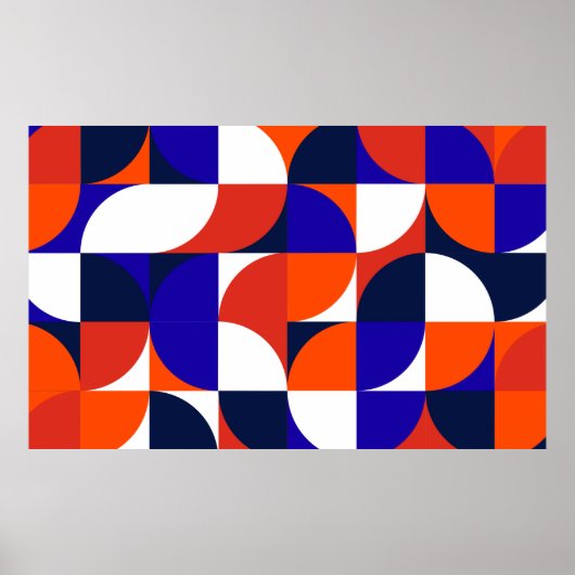 幾何学模様の背景。モダンと鮮やかcom ポスター (正面)