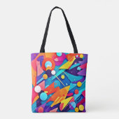 幾何学模様の色 トートバッグ (裏面)