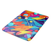 幾何学模様の色 バスマット (アングル)