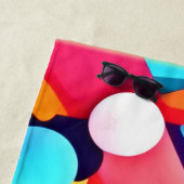 幾何学模様の色 ビーチタオル (インサイチュ)