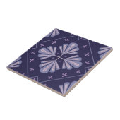 幾何学模様の花びら 抽象的なリピートパターン タイル (側面)