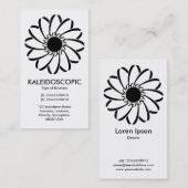 幾何学模様の花01 名刺 (正面/裏面)