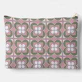 幾何学模様の花 アクセサリーポーチ (裏面)