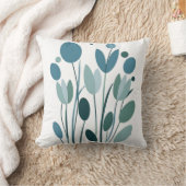 幾何学模様の花 クッション (ブランケット)