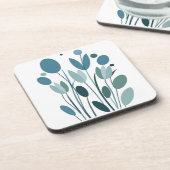 幾何学模様の花 コースター (左側)