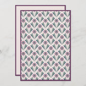 幾何学模様の花 シーズンカード (正面/裏面)