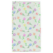 幾何学模様の花 スモールペーパーバッグ (裏面)