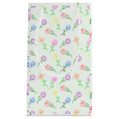 幾何学模様の花 スモールペーパーバッグ (正面)