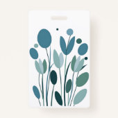 幾何学模様の花 バッジ (裏面)