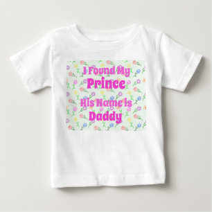 幾何学模様の花 ベビーTシャツ