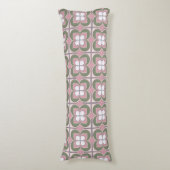 幾何学模様の花 ボディピロー (正面縦)