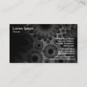 幾何学模様の花 名刺 (裏面)