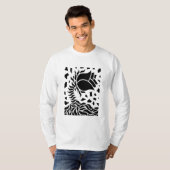 幾何学模様の花 Tシャツ (正面フル)