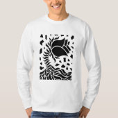幾何学模様の花 Tシャツ (正面)