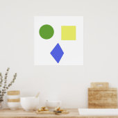 幾何学模様の芸術 ポスター (キッチン)