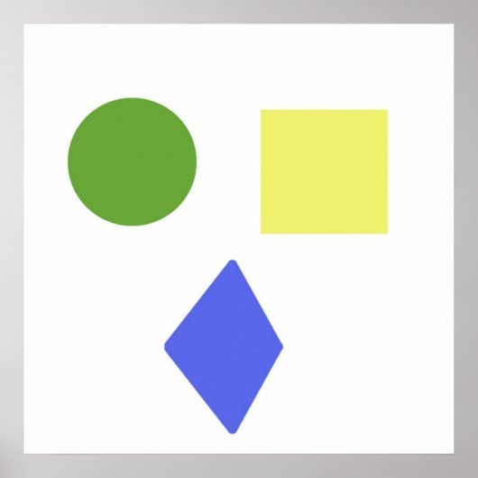 幾何学模様の芸術 ポスター (正面)