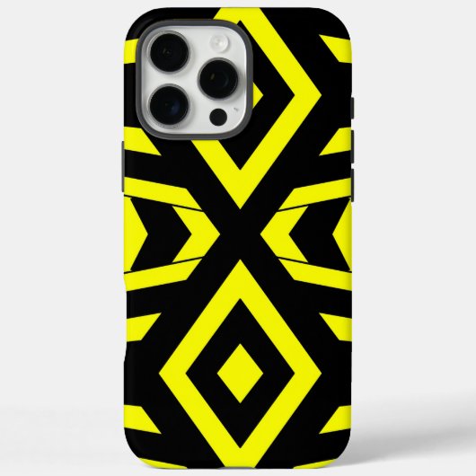 幾何学模様の蜂のiPhoneケース Case-Mate iPhoneケース (裏面)