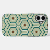 幾何学模様の連鎖する六角形 Case-Mate iPhoneケース (裏面 (横))