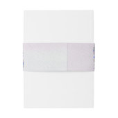 幾何学模様の金ゴールドとラベンダーフラワー 招待状ベリーバンド (裏面例)