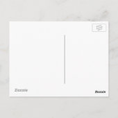 幾何学模様の青い正方形 ポストカード (裏面)