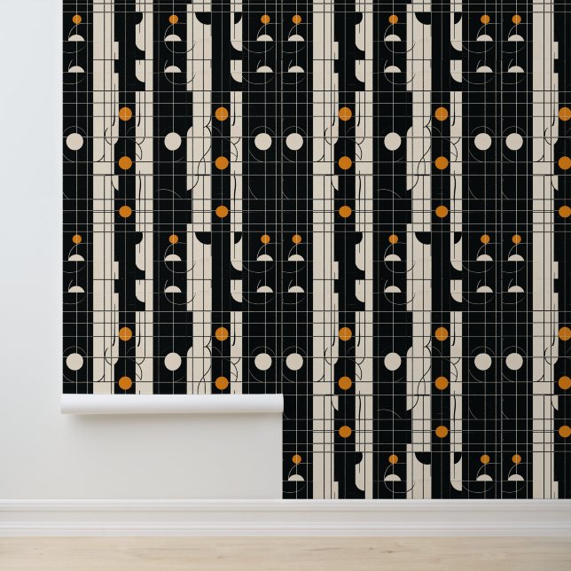 幾何学模様の黒い壁紙 壁紙 (アプリケーション)