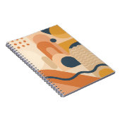 幾何学模様のBohoノートブック – モダン抽象芸術 ノートブック (右側)