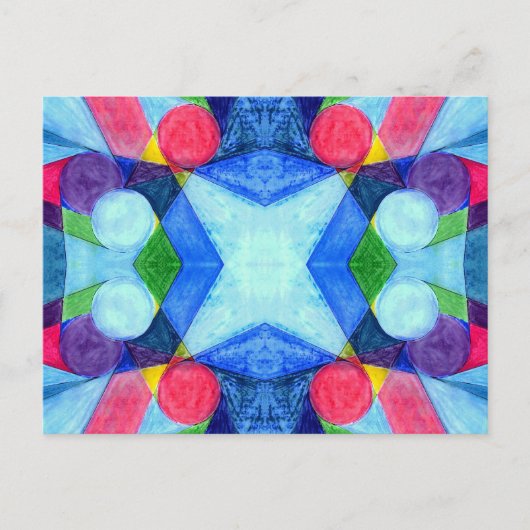 幾何学模様はがき ポストカード (正面)