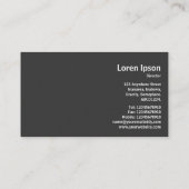 幾何学模様はっきりした – 円 – ピンク 名刺 (裏面)