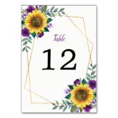 幾何学模様ひまわり紫バラ テーブルナンバー (裏面)