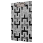 幾何学模様を持つアフリカの泥布の織物 クリップボード (左)