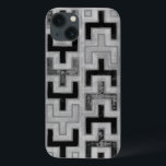 幾何学模様を持つアフリカの泥布の織物 iPhone 13ケース<br><div class="desc">このプリントはNorman Wyatt,  Jr.がアフリカの泥地のスタイルで作った。マッドクロスの織物はマリで生まれ、文化的アイデンティティの象徴である。このプリントを購入することで、地球文化や幾何学模様に対する愛を表現しよう！</div>