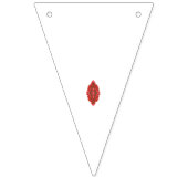 幾何学模様を特徴とする対称の赤いグラフィックデザイン バンティングフラッグ (第1の旗)