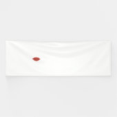 幾何学模様を特徴とする対称の赤いグラフィックデザイン 横断幕 (横)