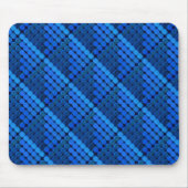 幾何学模様を王室の形成する青い円の反復 マウスパッド (正面)