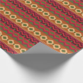 幾何学模様アステカカラフル模様 ラッピングペーパー (角)