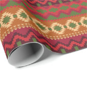 幾何学模様アステカカラフル模様 ラッピングペーパー (ロールコーナー)