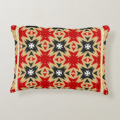 幾何学模様カラフル付きオーナメント、シルクネ アクセントクッション (裏面)