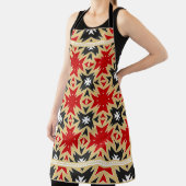 幾何学模様カラフル付きオーナメント、シルクネ エプロン (インサイチュ)