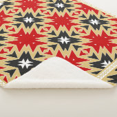 幾何学模様カラフル付きオーナメント、シルクネ シェルパブランケット (3/4)