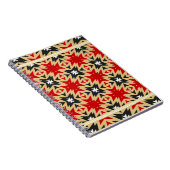 幾何学模様カラフル付きオーナメント、シルクネ ノートブック (右側)